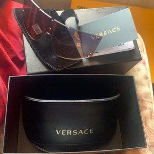 Pink shield Versace sunglasses